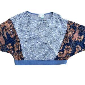SATURDAY SUNDAY by ANTHROPOLOGIE Knit Pullover Sweater Women's XS Loose Fit Grey
